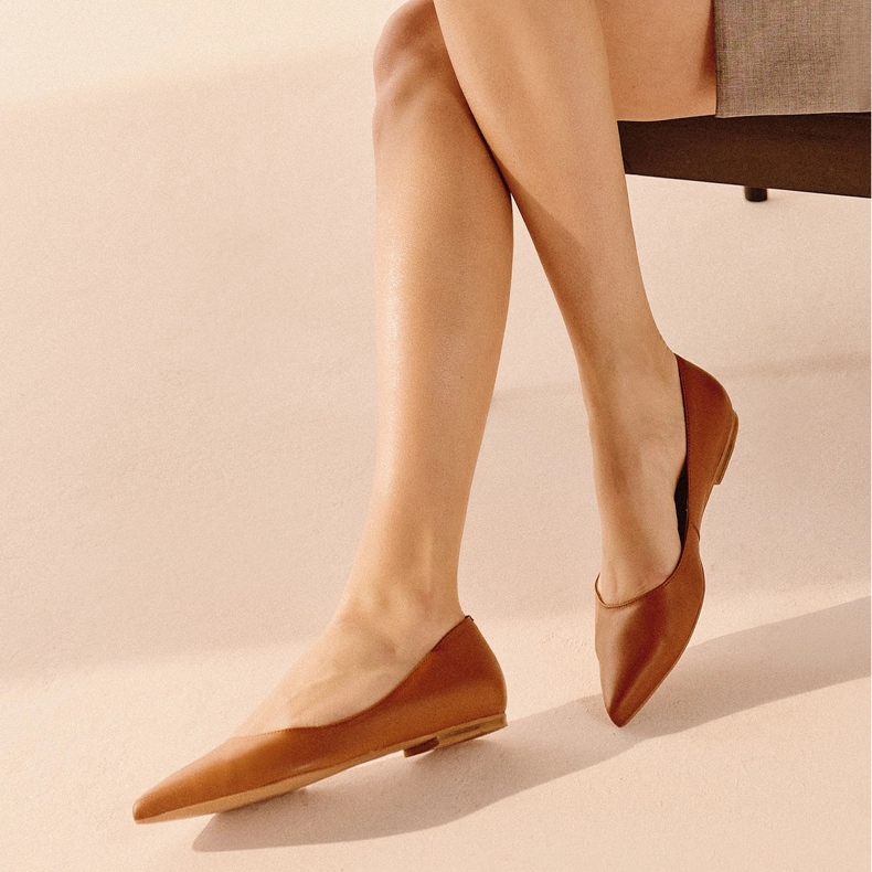 Marco Shoes Ballerine sottili marrone 1