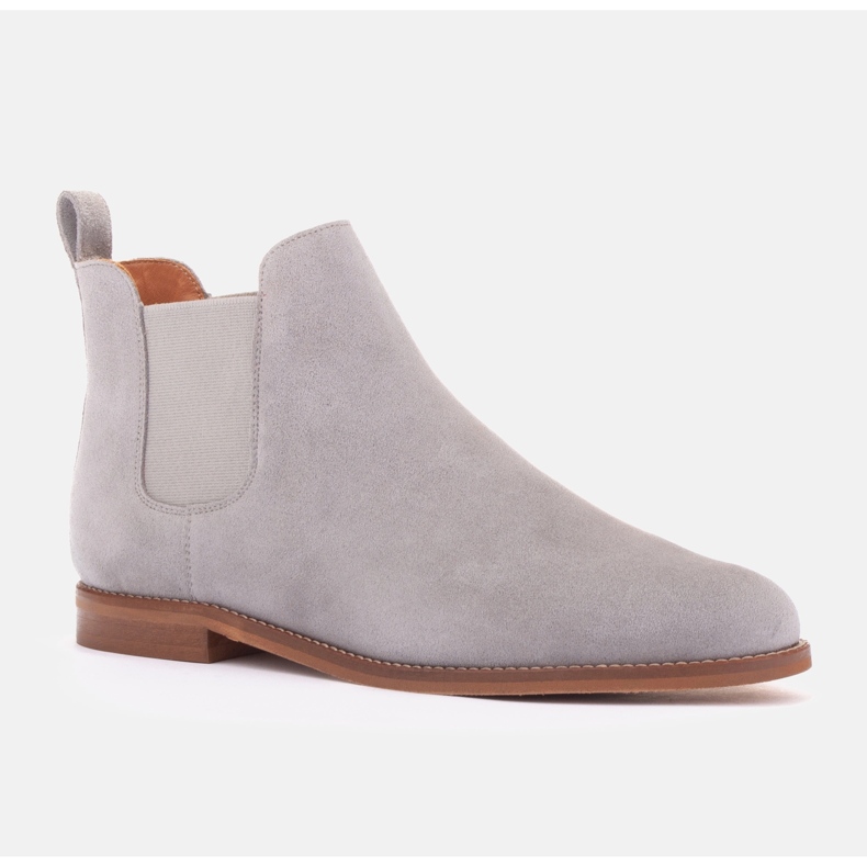 Marco Shoes Stivaletti Chelsea grigi di Iggy beige 1