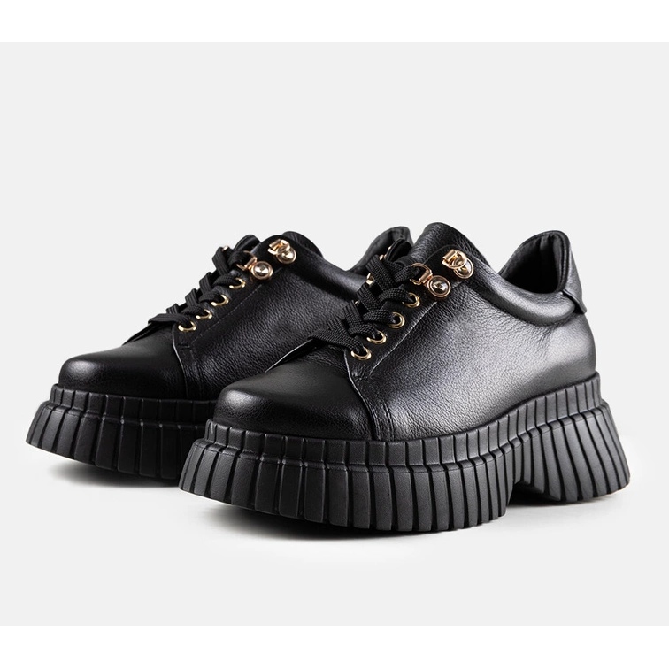 Sneaker Karino in pelle nera nero 1