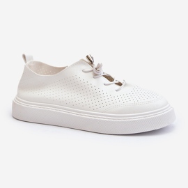 Sneakers Traforate da Donna Bianche Unassemia bianca 1
