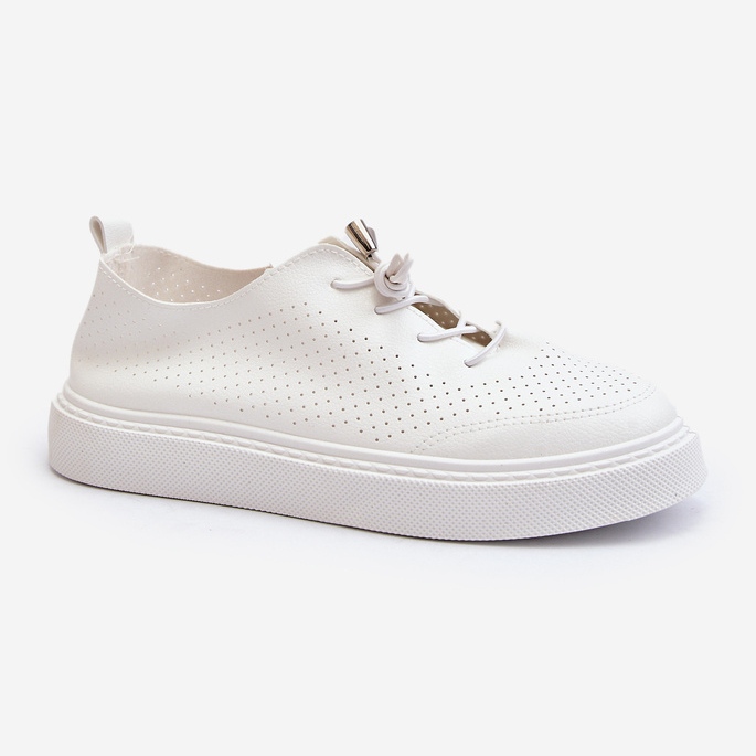 Sneakers Traforate da Donna Bianche Unassemia bianca 1