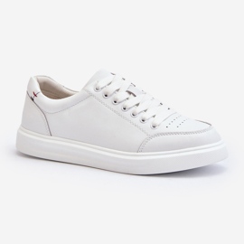 Vinceza Sneakers da Donna Pelle Naturale Bianca Dimpna 1