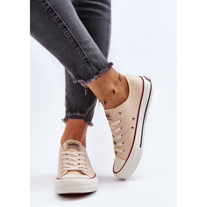 Sneakers da Donna Big Star NN274236 Beige 1