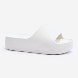 Infradito da donna con suola spessa bianche Oreithano bianco 1