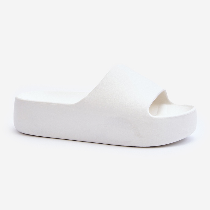 Infradito da donna con suola spessa bianche Oreithano bianco 1