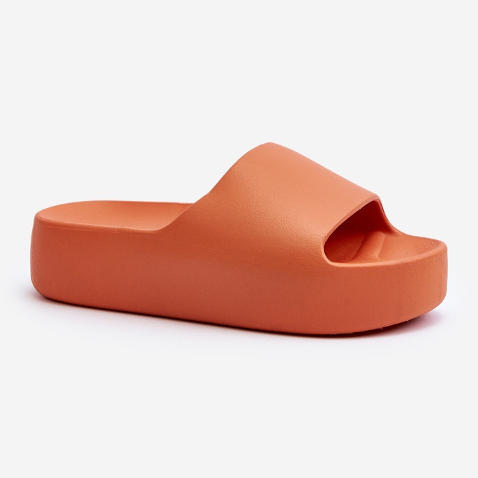 Infradito da Donna Con Suola Spessa, Colore Arancio Oreithano arancia 1