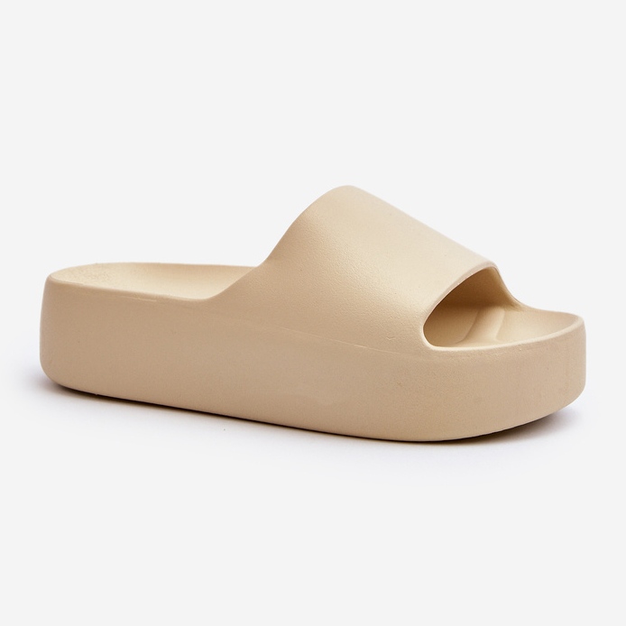 Infradito Oreithano beige da donna con suola spessa 1