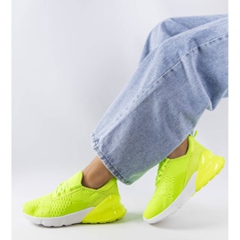 Sneakers sportive fluo verde corte 1