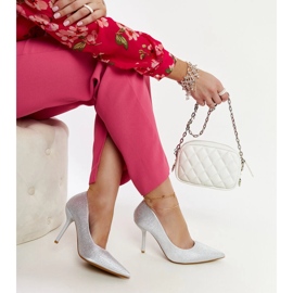 Tacchi alti Liena argento d'argento 1