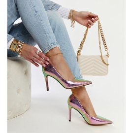 Tacchi a spillo Wines rosa metallizzato 1