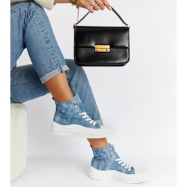 Scarpe da ginnastica blu con plateau Vicente 1