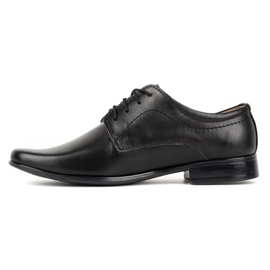 Lukas Scarpe in pelle nera j1 nero 1