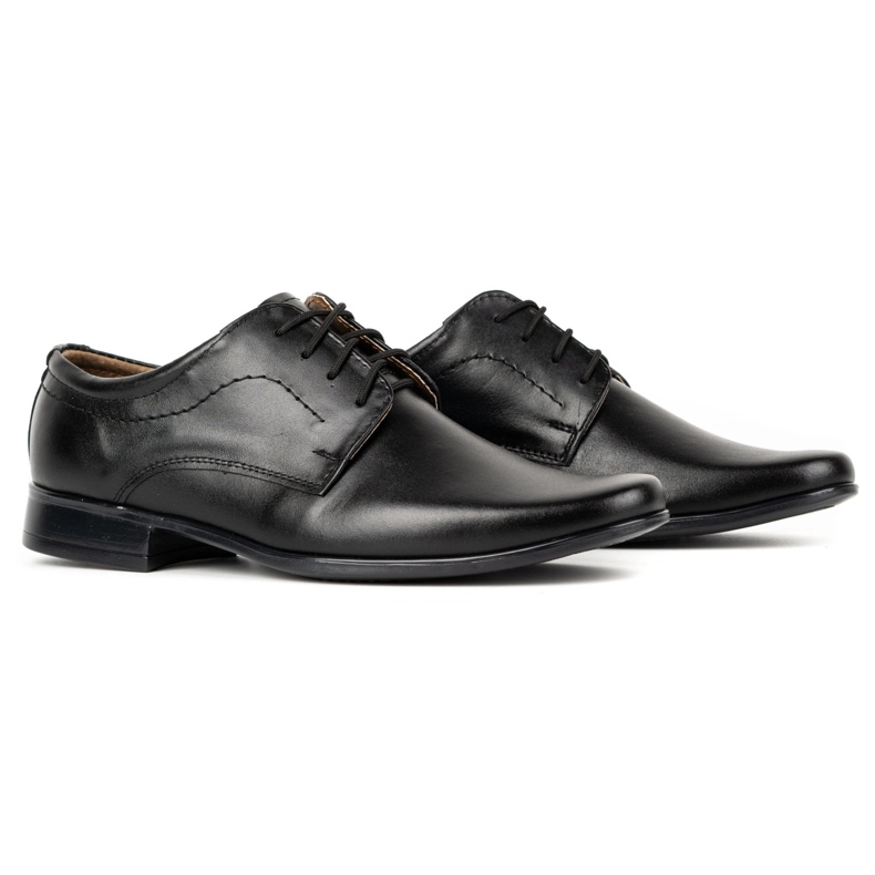 Lukas Scarpe in pelle nera j1 nero 3