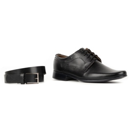 Lukas Scarpe in pelle nera j1 nero 6