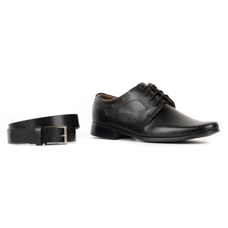 Lukas Scarpe in pelle nera j1 nero 6