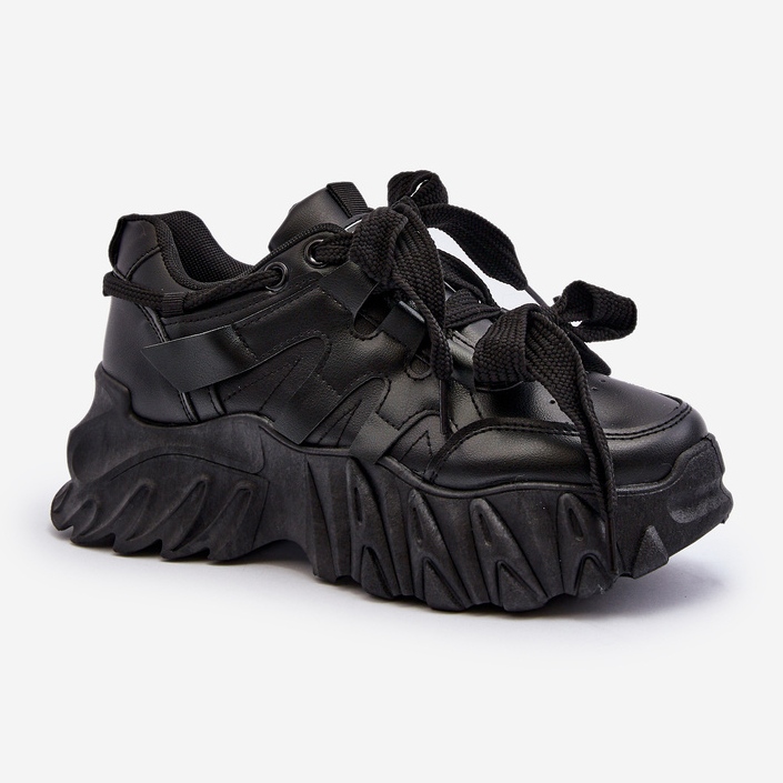 Sneakers da Donna con Suola Grossa Nera Ellerai nero 1