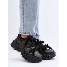 Sneakers da Donna con Suola Grossa Nera Ellerai nero 2