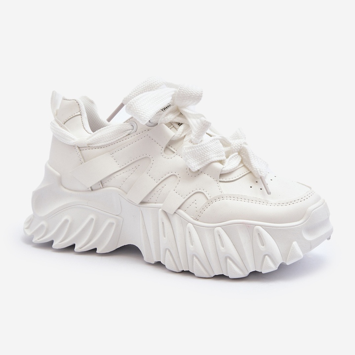 Sneakers da Donna con Suola Grossa, Colore Bianco Ellerai bianca 1
