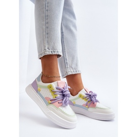 Sneakers da Donna in Eco Pelle Multicolor Avanalis bianco 1