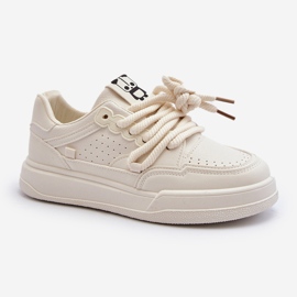 Sneakers da Donna in Eco Pelle Beige Avanalis 2