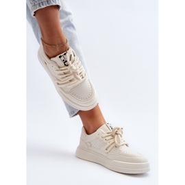 Sneakers da Donna in Eco Pelle Beige Avanalis 1