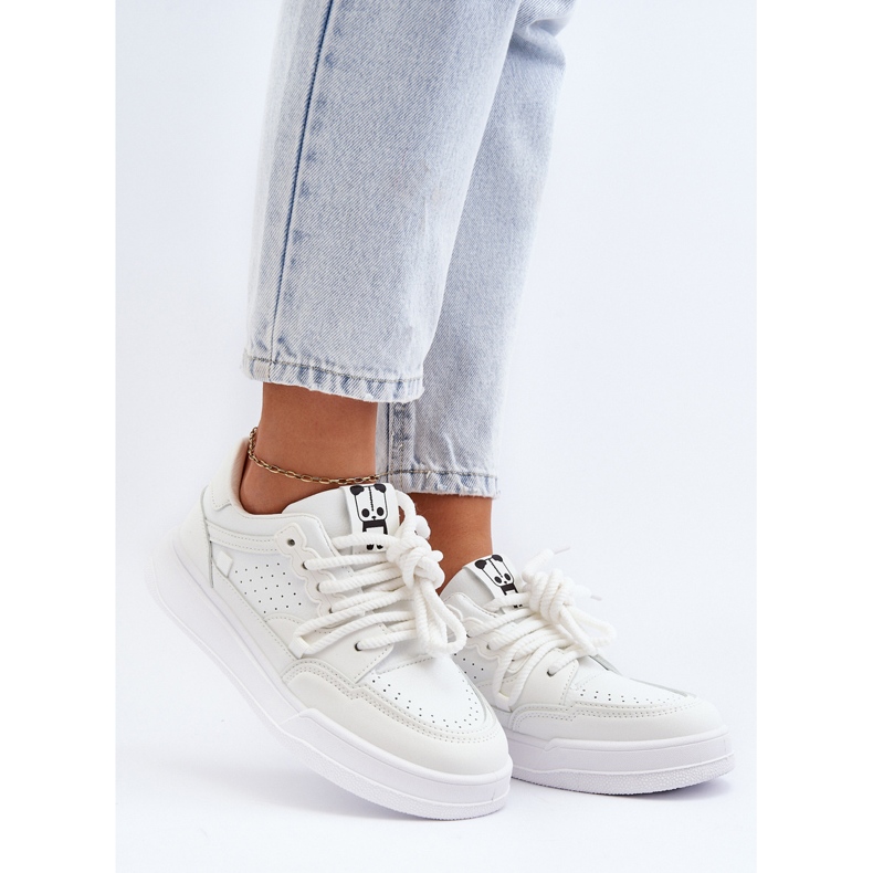 Sneakers da Donna in Eco Pelle Bianca Avanalis bianco 2