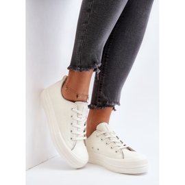 Sneakers da donna in ecopelle Big Star NN274847 Bianco 2