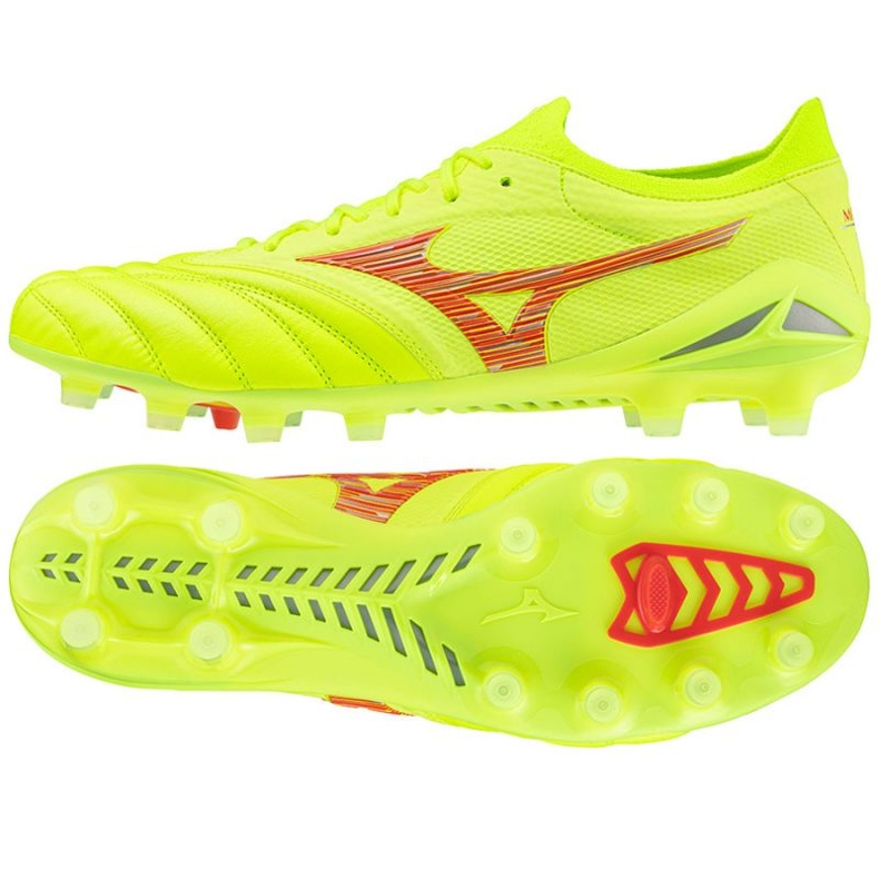Scarpe da calcio Mizuno Morelia Neo Vi Beta Japan Mix Md M P1GA244045 giallo 1