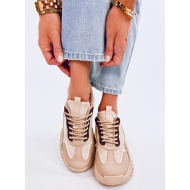 Scarpe da ginnastica da donna Lammes Khaki beige 1