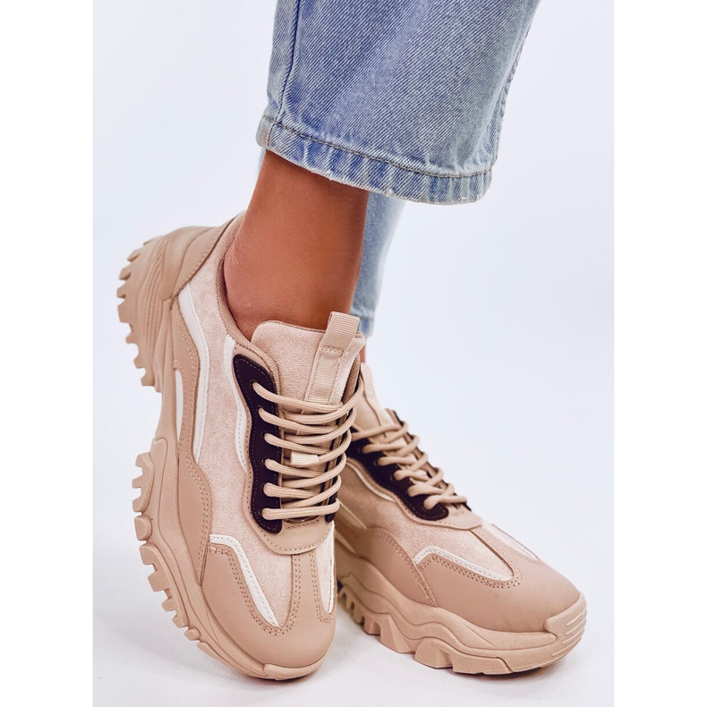 Scarpe da ginnastica da donna Lammes Khaki beige 2