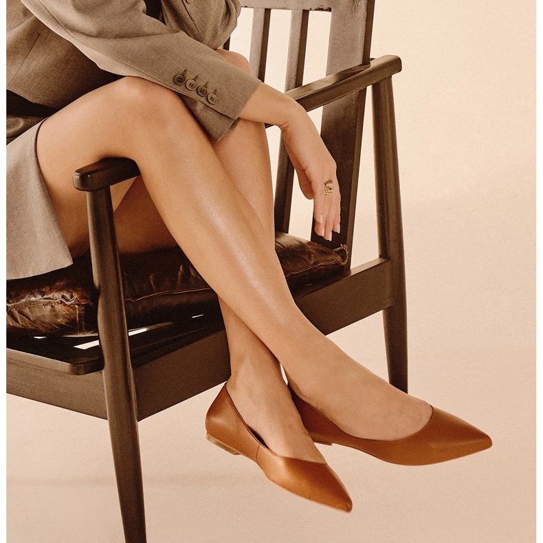 Marco Shoes Ballerine sottili marrone 2