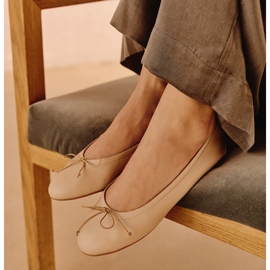 Marco Shoes Ballerine Passo beige 1