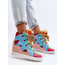 Sneakers con Zeppa da Donna Multicolor Leoppa multicolore 1