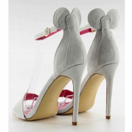 Sandali con tacco alto Mickey 1900 Gris grigio 1