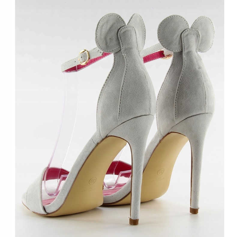 Sandali con tacco alto Mickey 1900 Gris grigio 1