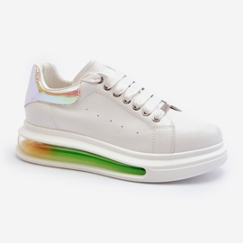 Sneakers da Donna in Pelle GOE NN2N4029 Bianco 2