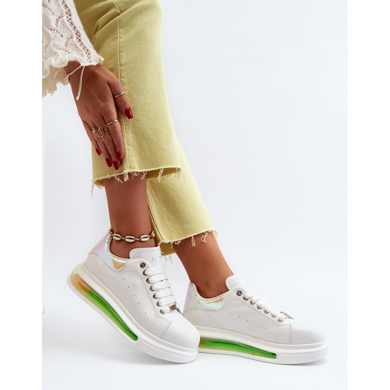 Sneakers da Donna in Pelle GOE NN2N4029 Bianco 1