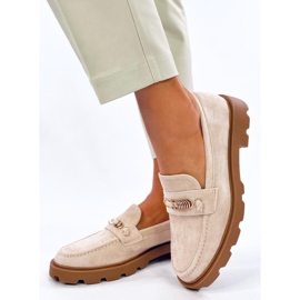 Mocassini da donna Molla Beige 2