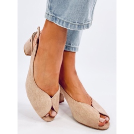 Sandali con tacco Venus Khaki beige 2