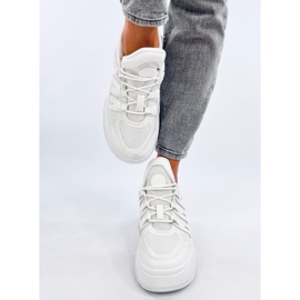 Scarpe da ginnastica con zeppa Nuthall bianche bianco 1