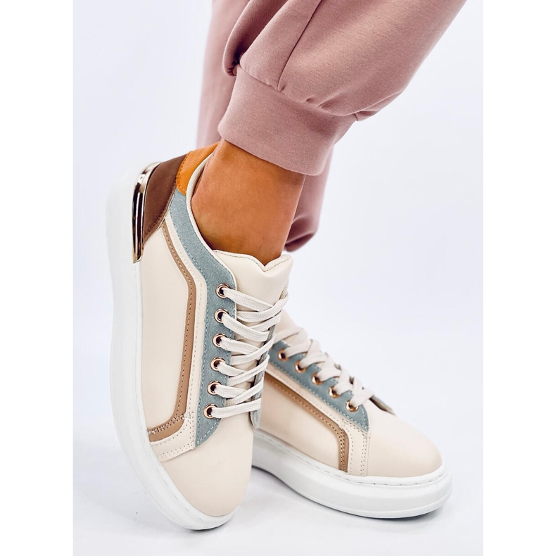 Duries Sneakers da donna beige 2