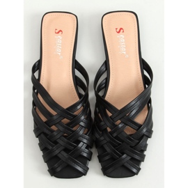 Seastar Ciabatte da donna Loretta Black intrecciate nero 1