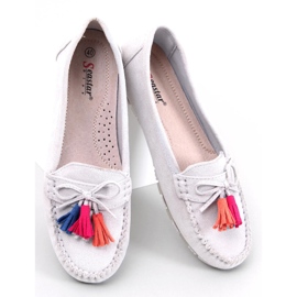 Mocassini con frange Tamla Grey grigio 2