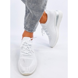 Sneakers con zeppa Croft bianche bianco 1