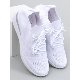 Sneakers con zeppa Croft bianche bianco 2