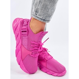 Sneakers a calzino Wades fucsia rosa 1