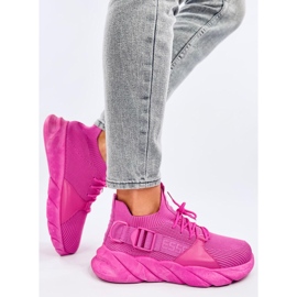 Sneakers a calzino Wades fucsia rosa 2