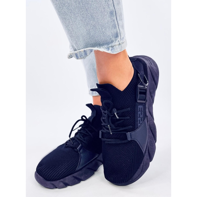 Scarpe da ginnastica a calzino Wades blu scuro 1