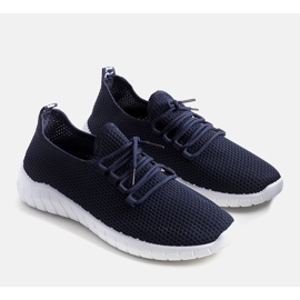 Sneakers sportive Eltro da uomo di colore blu navy 1
