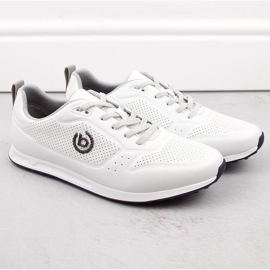 Scarpe sportive comode da uomo, Bugatti bianche NN153239 bianco 1